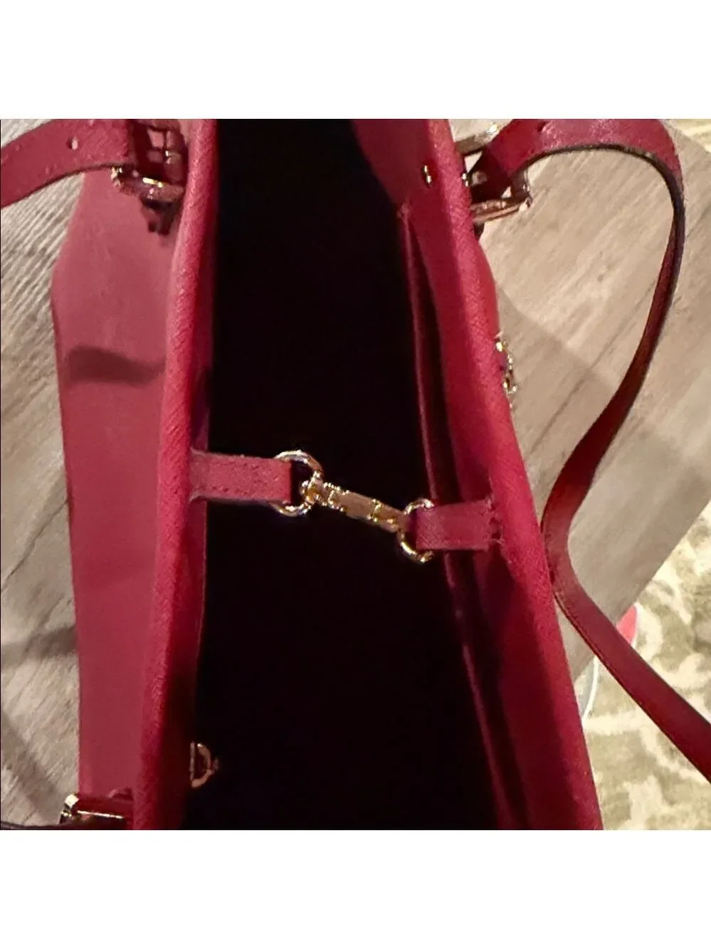 Michael Kors Jet Set Travel Tote Bag Dark Red Wine
